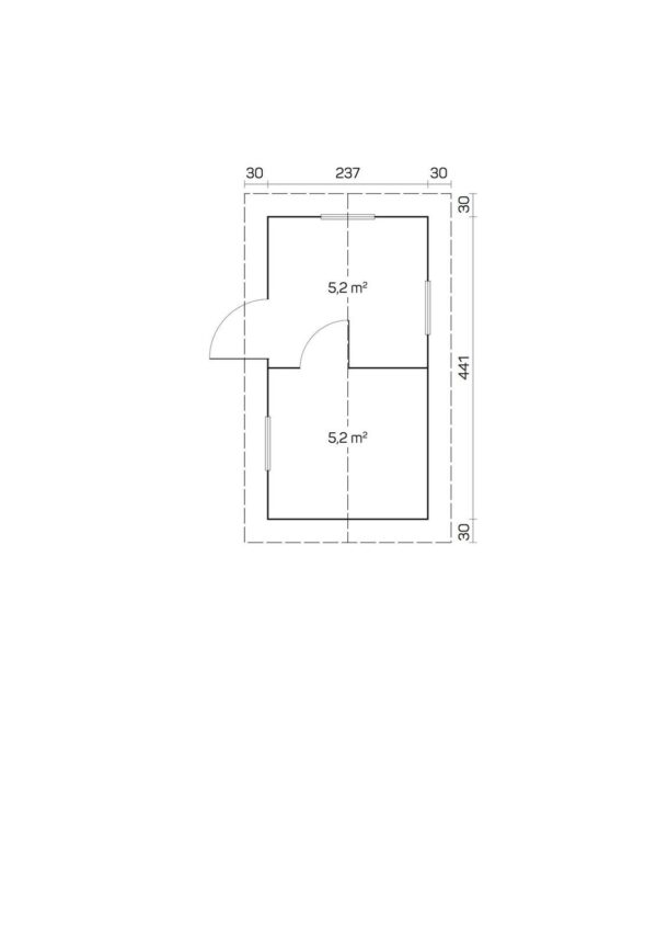 Prefabricated sauna Piha-Tuuri 13 with a rest room - Image 4