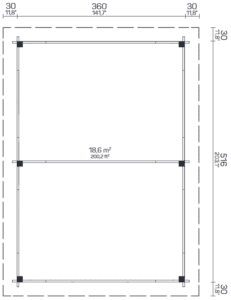 Abri en bois pour voitures Tenerife – Image 2