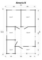 Casa de madeira Almeria B 50 m2 - Image 2