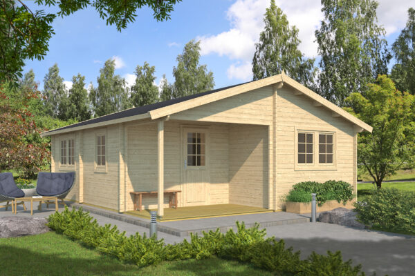 Srubový domek Arlanzon A 44 m2 - Obrázek 1