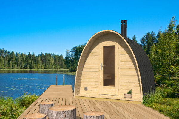 Cabine de sauna Bianca avec 1 piÃƒÂ¨ce 238 x 250 cm – Image 1