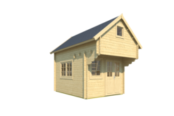 Garden house Bunkie Hudson with sleeping mattress, door and windows with double glazing - Image 2