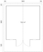 Casa de jardim Camilla B, porta e janelas com uma unidade envidraçada - Image 2