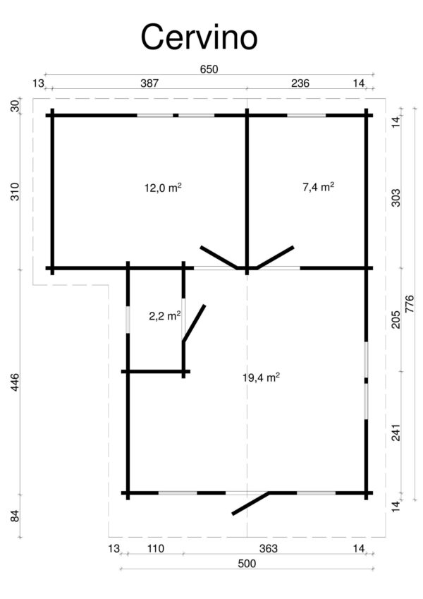 Log house Cervino 41 m2 - Image 3