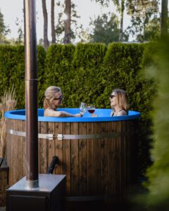 Hot tub Premium, Ø 207 with a blue granite lid - Image 7