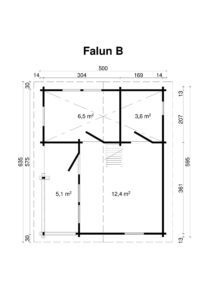 Garden house Falun B 70 with a sleeping loft - Image 2