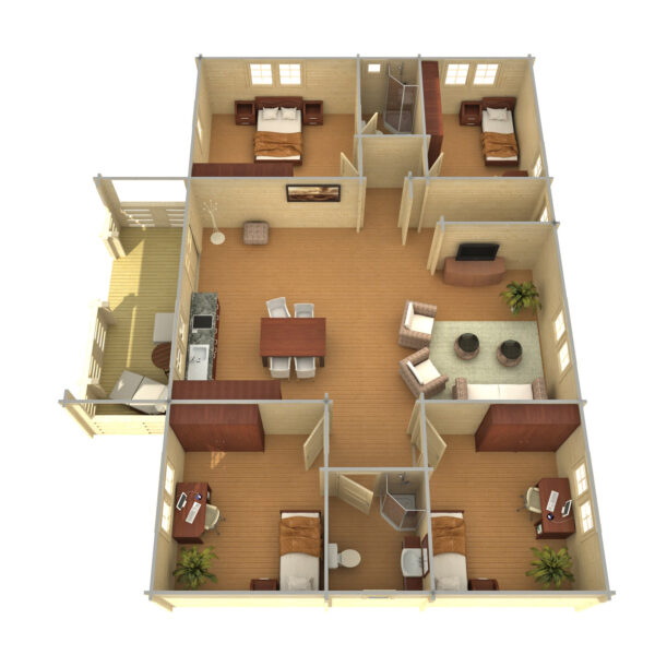 Log house Finlandia 130 m2 - Image 3