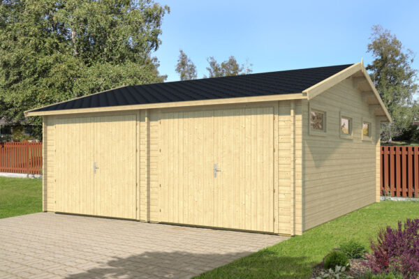 Garagem de madeira Kotka, 70 mm - Image 1