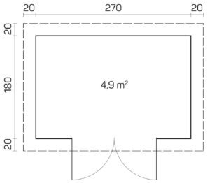 Prefabricated garden house Gloria A - Image 2