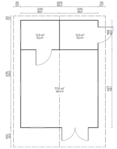 Casetta da giardino Gotland B 70 mm - immagine 2