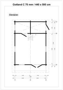 Casetta da giardino Gotland C 70 mm con zona notte soppalcata - immagine 3