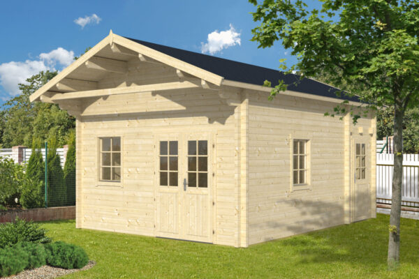 Casetta da giardino Gotland C 70 mm con zona notte soppalcata - immagine 1