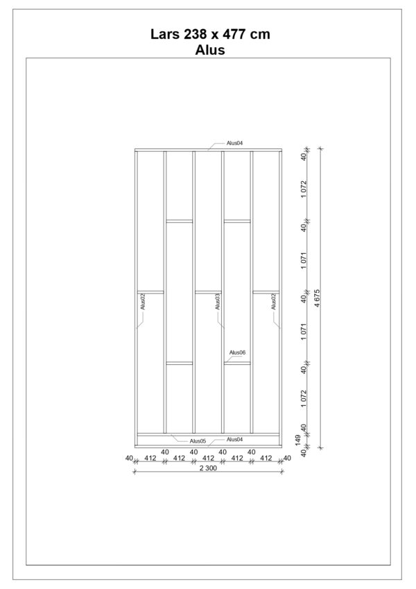 Sauna pod Lars con 2 locali 238 x 477 cm - immagine 4