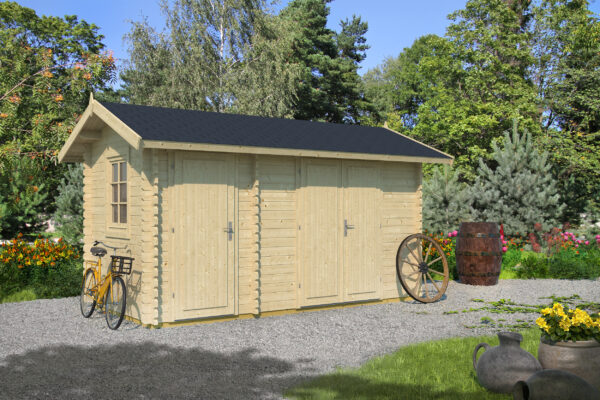 Prefabricated garden shed Karina, windows with a glazed unit - Image 1