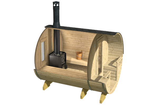Sauna barril Kerava ÃƒËœ 210 x 267 cm - Image 4