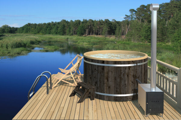 Hot tub Premium, ÃƒËœ 207 with a beige granite lid - Image 1