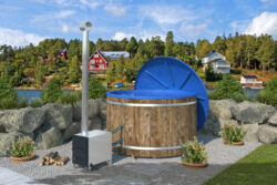 Hot tub Premium, Ø 207 with a blue granite lid - Image 5