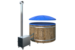 Hot tub Premium, Ø 207 with a blue granite lid - Image 6