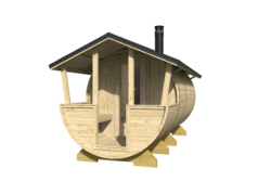 Barrel sauna Lahti Ø 200 x 400 cm - Image 3