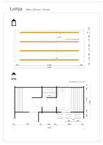 Sauna ovale Lohja avec 3 pièces 500 x 235 cm – Image 5