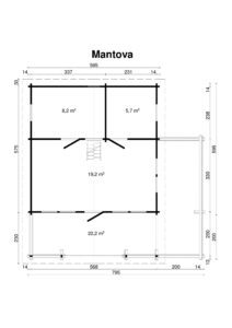Log house Mantova 69 m2 with a sleeping loft - Image 5