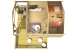 Casa de madeira Mantova 69 m2 com um sótão para dormir - Image 4