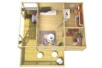 Casa de madeira Mantova 69 m2 com um sótão para dormir - Image 3