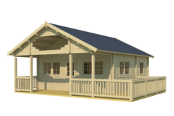 Log house Mantova 69 m2 with a sleeping loft - Image 2