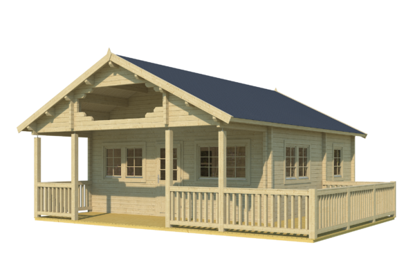 Log house Mantova 69 m2 with a sleeping loft - Image 2
