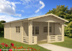 Casa de madeira Manzanares 66 m2