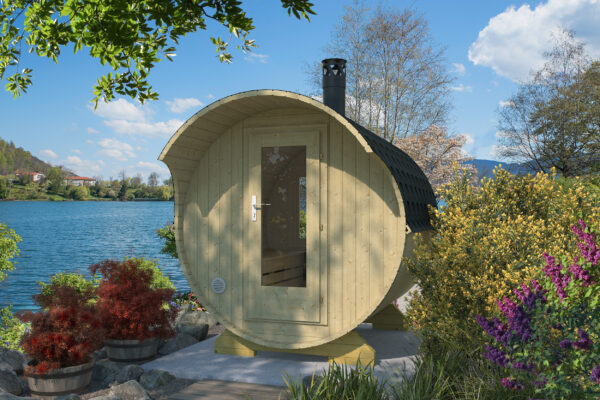 Sauna beczka Masku ÃƒËœ 210 x 217 cm - obrazek 1