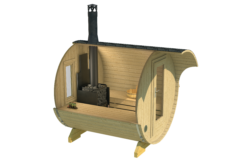 Barrel Sauna Masku Ø 210 x 217 cm - Image 3