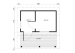 Sauna pré-fabricada Moderni 12 com terraço e sala de descanso - Image 3