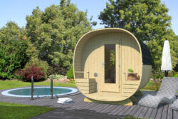 Sauna beczka Nokia Ø 240 x 267 cm - obrazek 4