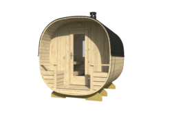 Barrel sauna Nokia Ø 240 x 267 cm - Image 3