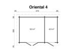 Casa de jardim Oriental 4, portas com uma unidade envidraçada - Image 2