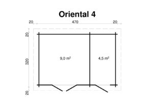 Aiamaja Oriental 4, uksed klaaspaketiga - Image 2