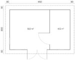 Casa de jardim Oriental 5, porta e janelas com uma unidade envidraçada - Image 3