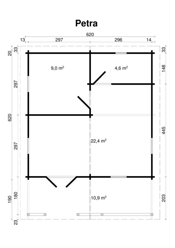 Log house Petra 46.9 m2 - Image 4