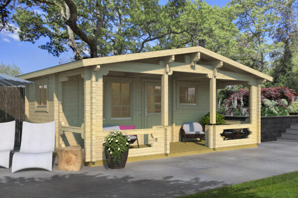 Fertigsauna Piha-Tuuri 25 mit Terrasse – Bild 1