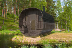 Barrel sauna Pori Ø 240 x 400 cm - Image 2