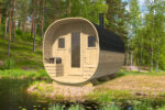 Sauna barril Pori Ø 240 x 400 cm