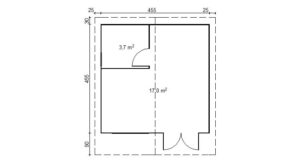Abri de jardin avec salle de bain Rams – Image 3
