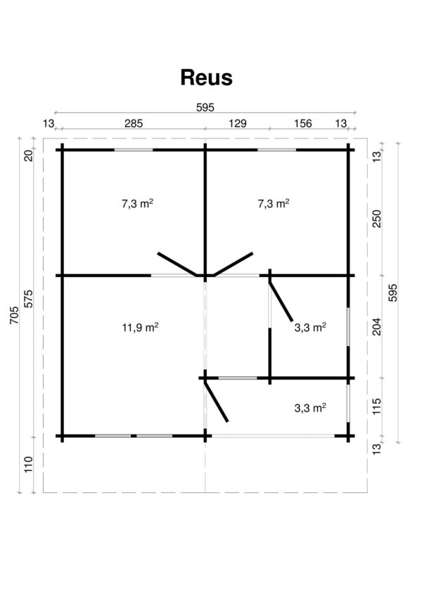 Log house Reus 33 m2 - Image 3