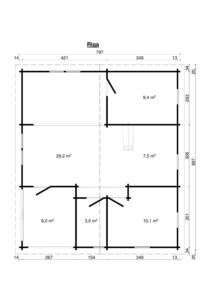 Log house Riga 60 m2 - Image 2