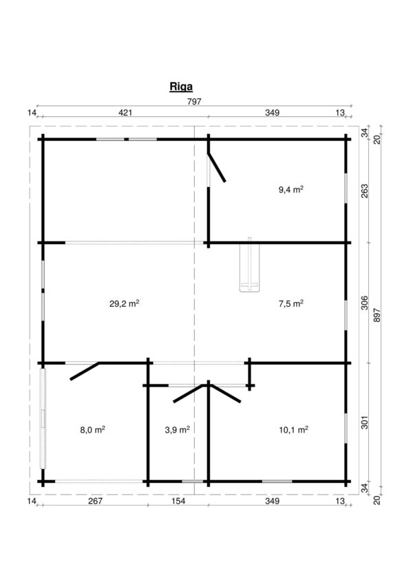 Log house Riga 60 m2 - Image 2