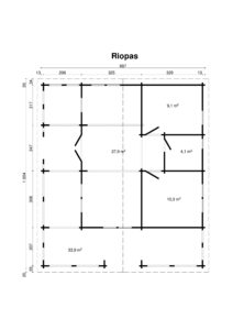 Srubový domek Riopas 85 m2 - Obrázek 2