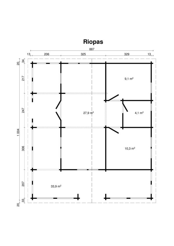 Srubový domek Riopas 85 m2 - Obrázek 2