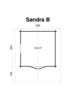 Aiamaja Sandra B, uks ja aken klaaspaketiga - Image 2