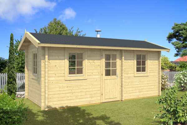 Prefabricated sauna Piha-Tuuri 13 with a rest room - Image 1